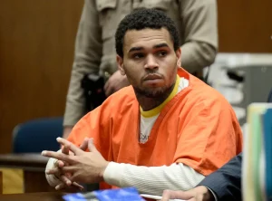 Chris Brown at court hearing